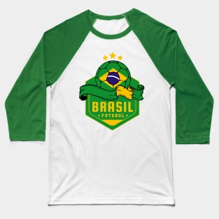 Brasil Futebol Baseball T-Shirt